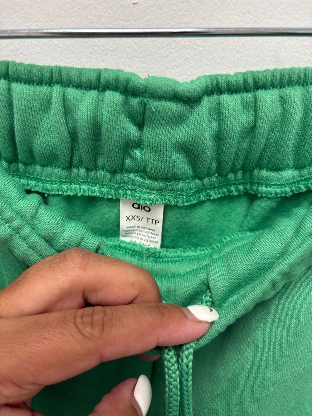 ALO Yoga Mint Green Drawstring Joggers